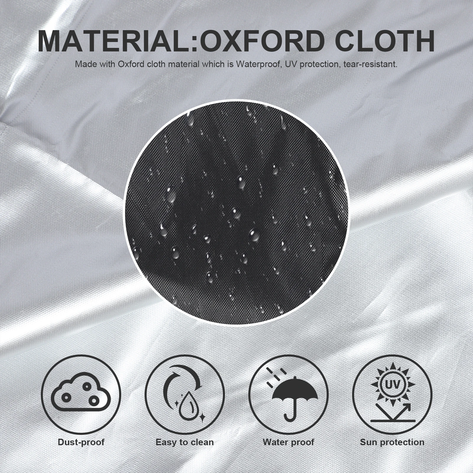 

Oxford Cloth Lawn Mower Cover Waterproof Heavy Duty Thick Uv Protection Outdoor Push Riding Mower Protector Weeder Cover