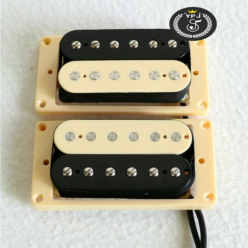 1 SET Fit For LP Electric Guitar Pickups Humbucker Dual Pickup Zebra with Frame Guitars Replacement KITS