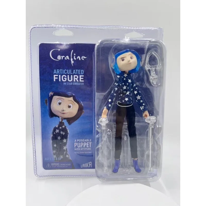 2026 New Anime Coraline Raincoat Version Kawaii Q Version Figure PVC Model Toys Doll Ornament Gifts view 4