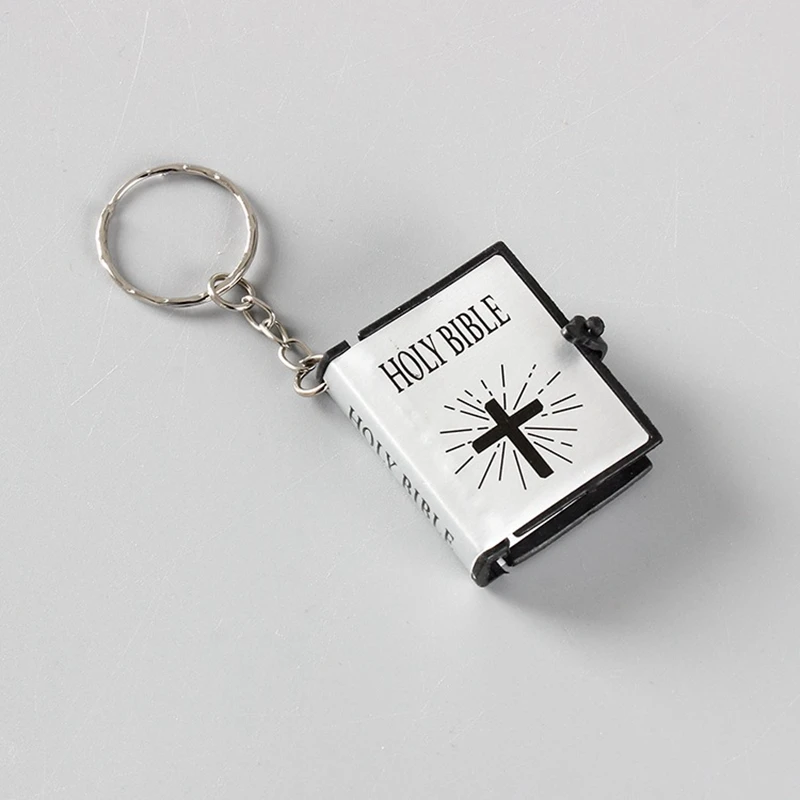 Fashion Cute Mini Holy Bible Book Keychains Accessories