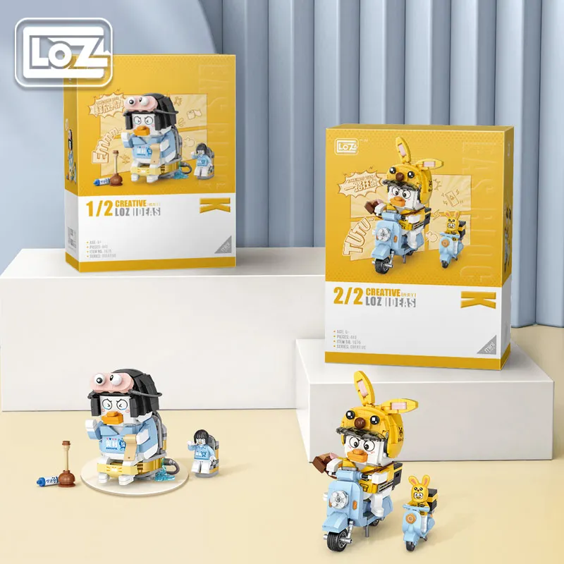 

Loz Take-out Duck Building Blocks Small Particles Adult Assembled Toys Take-out Motorcycle Car Model Decoration Gift for Women