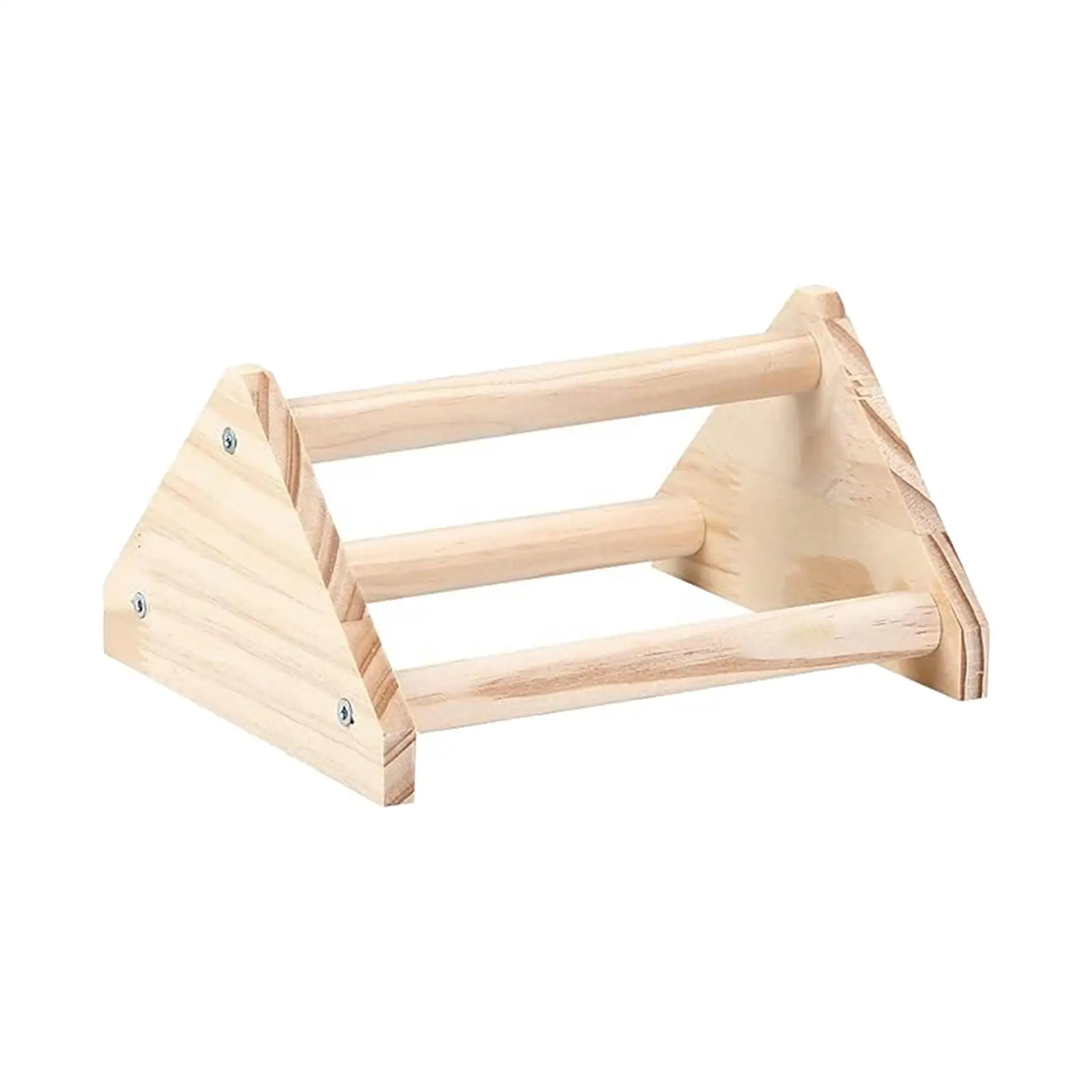 Large Wooden Chicken Perch Bird Stand Chick Roosting Bar for Backyard Hen Rooster Parrot Cage Fitness