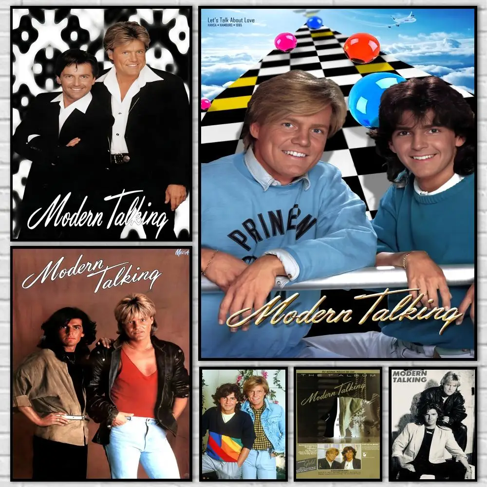 Band Modern Talking Poster Durable HD PVC Wall Art - Waterproof Dustproof Easy Install For Home Cafe