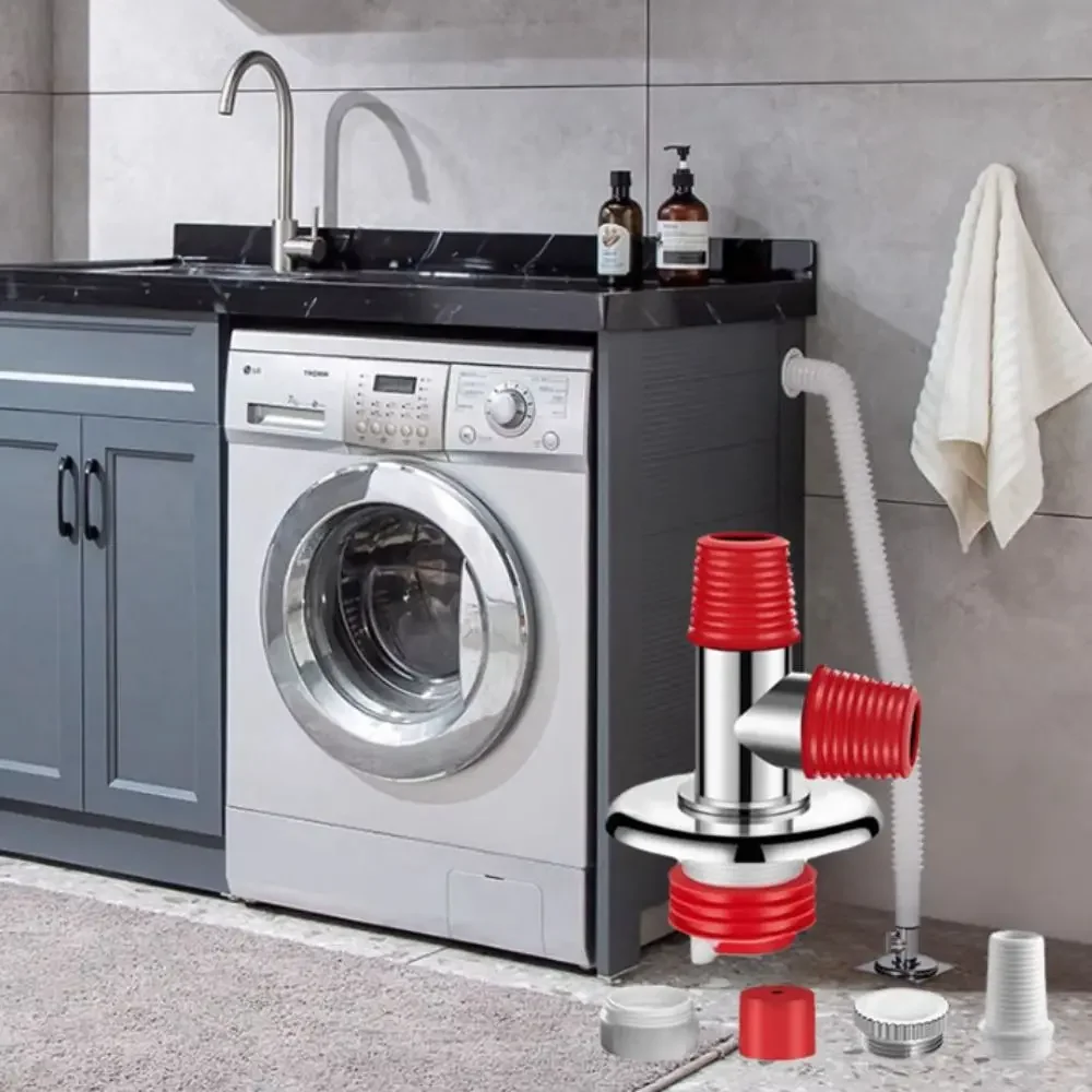 

Tee Joint Floor Drain Adapter Drain Filter Anti-odor Sewer Connector Anti-overflow Insect-proof Floor Drain Joint