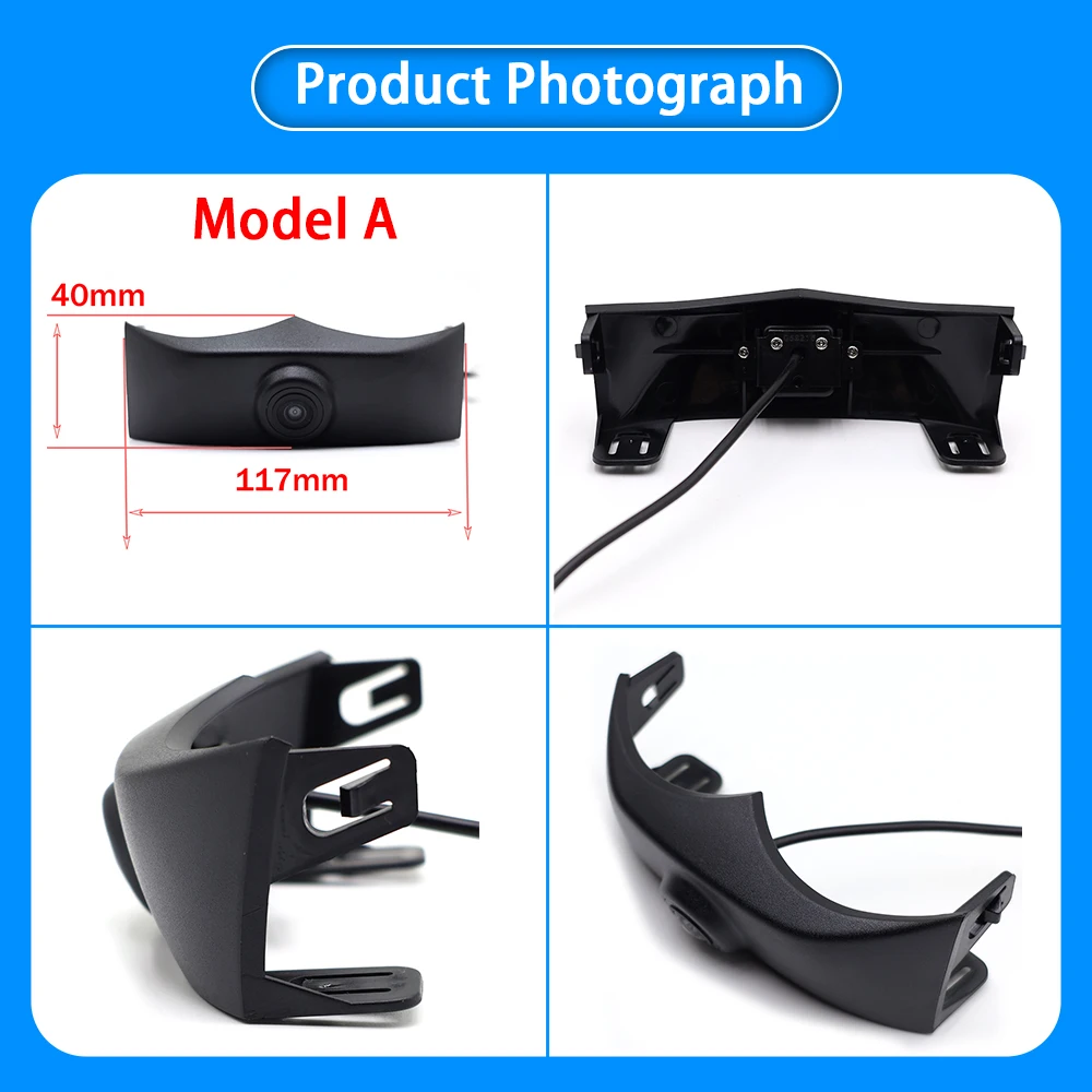 ZhuCamX AHD الترا واضح للرؤية الليلية شعار وقوف السيارات كاميرا الرؤية الأمامية لأودي A6 S6 RS6 C8 4K 2018 2019 2020 2021 2022 2023 2024