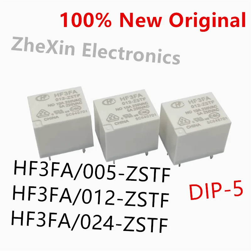 10PCS/Lot   HF3FA/012-ZSTF 、HF3FA/024-ZSTF 、HF3FA/005-ZSTF   New original power relay   HF3FA-005-ZSTF、HF3FA-012-ZSTF、HF3FA-024