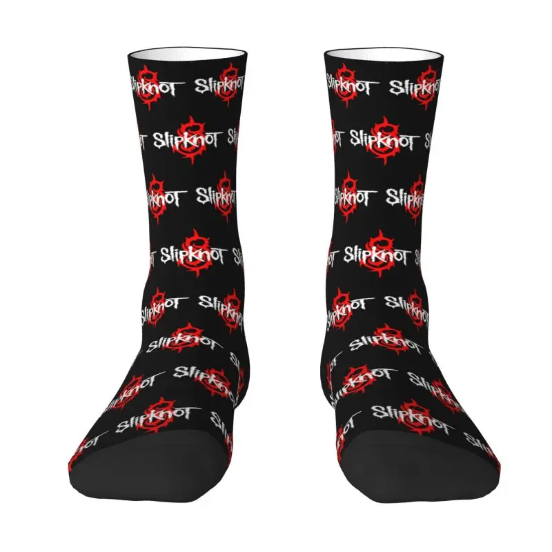 CustomSlipknots Dress Socks Men\'s Women\'s Warm Funny Novelty Heavy Metal Rock Music Gift Crew Socks