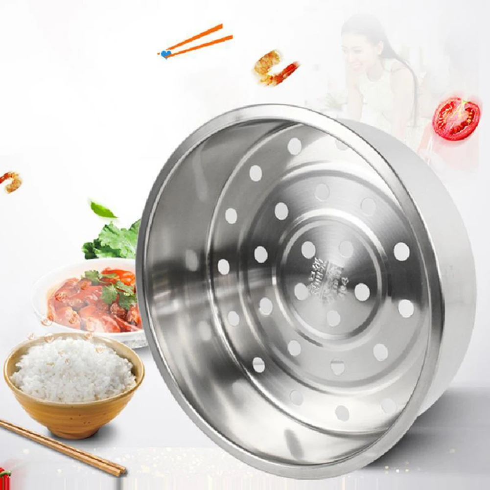 1PC 304 Stainless Steel Rice Cooker Steamer Basket Thickened And Deepened Kitchen Cooking Tools Cooking Utensils