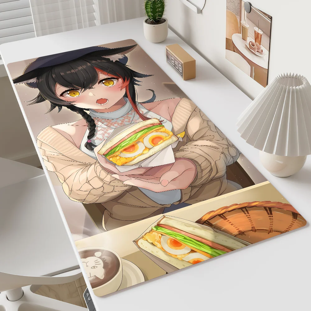 Idol Mouse Pad MousePad Non-slip Lockedge Office Student Gaming Thickened Large Writing Pad Virtual Mio O-Ookami Cushion