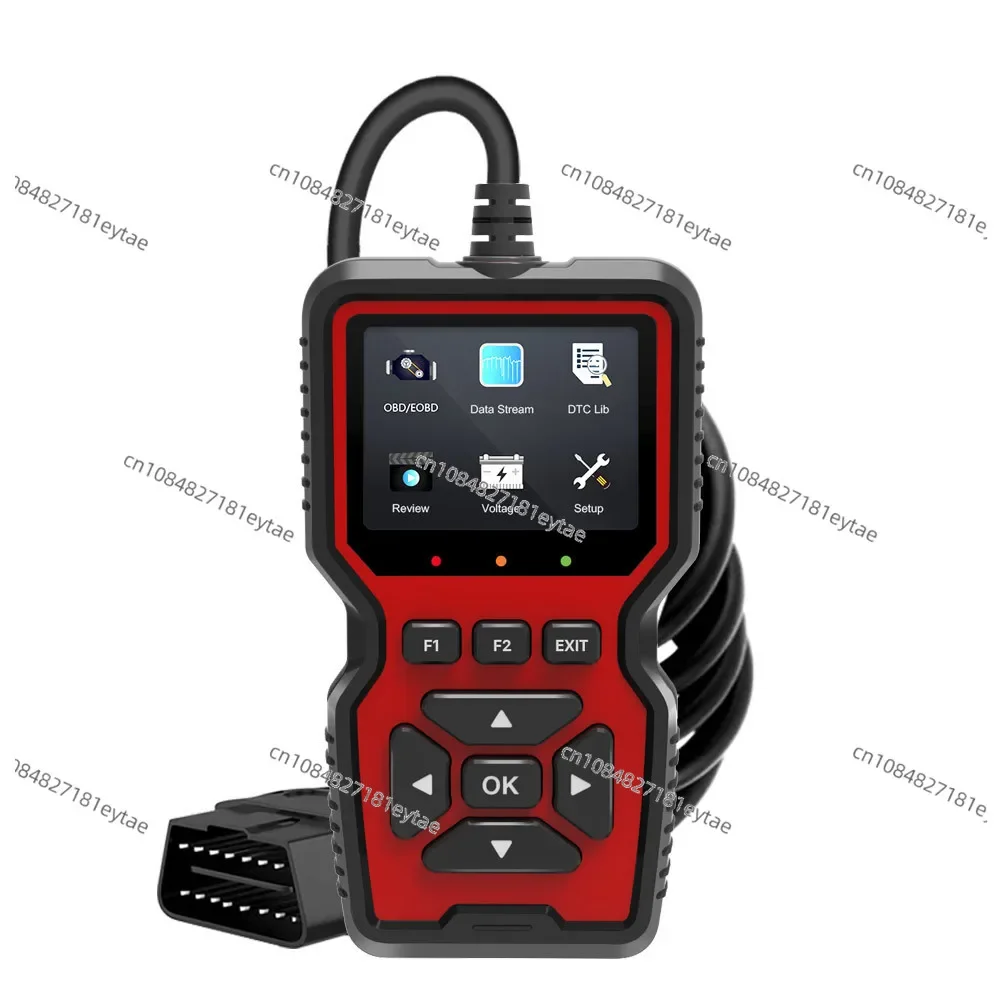 V519 OBD2 Scanner Color Screen Printable Car Fault Diagnosis in 10 Languages