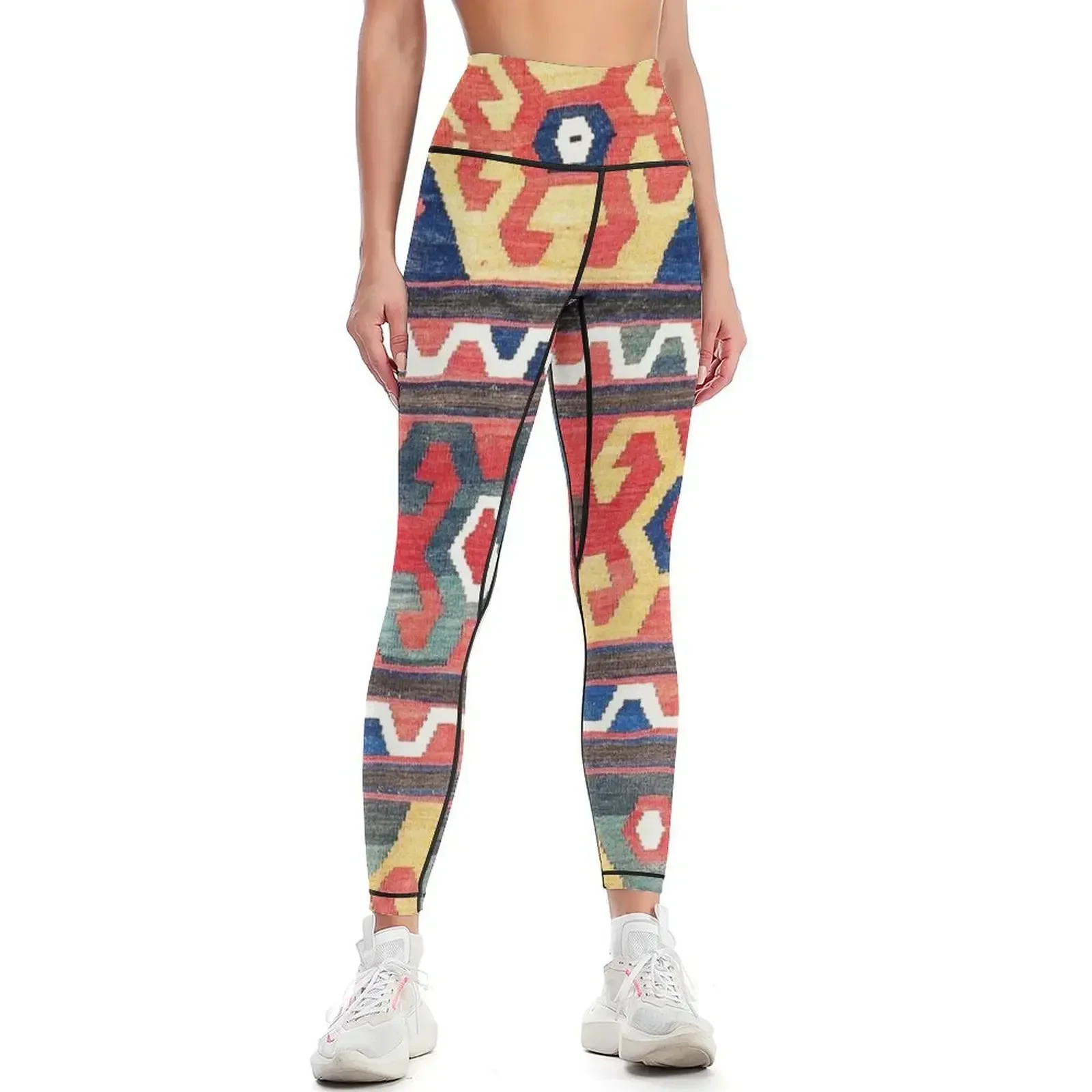 

Azeri Azerbaijan South Caucasus Kilim Print Leggings Women's pants sport set sports for gym high waist Womens Leggings