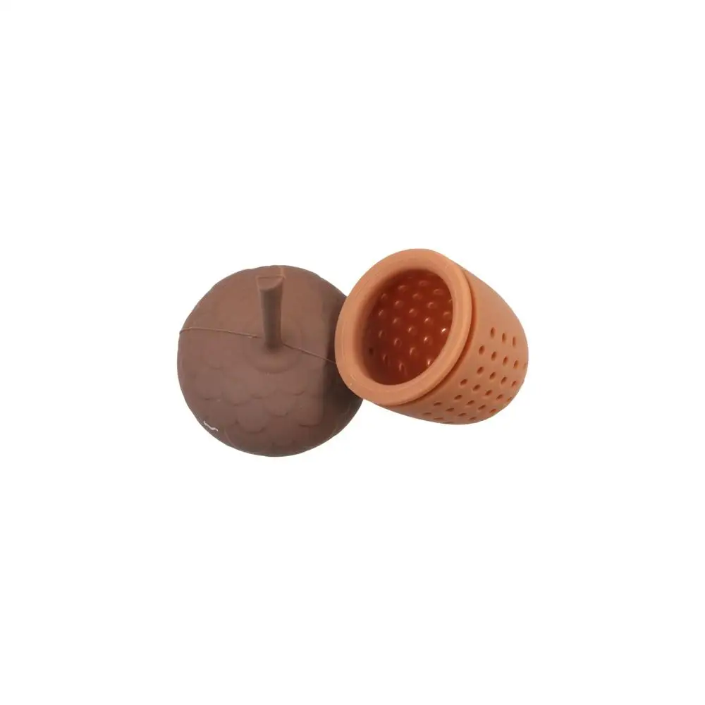 Silicone Acorn Tea Strainer Soft High Temperature Resistance Oak Nut Tea Infuser Spice Filter Tea Maker Tea Bag Strainer