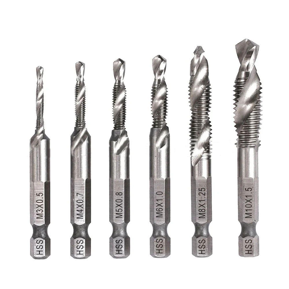 Hex Shank Taps Chamfer Tap Tool For Tapping For Drilling Easy To Operate Hand Drill Compatible Hex Chuck Compatible