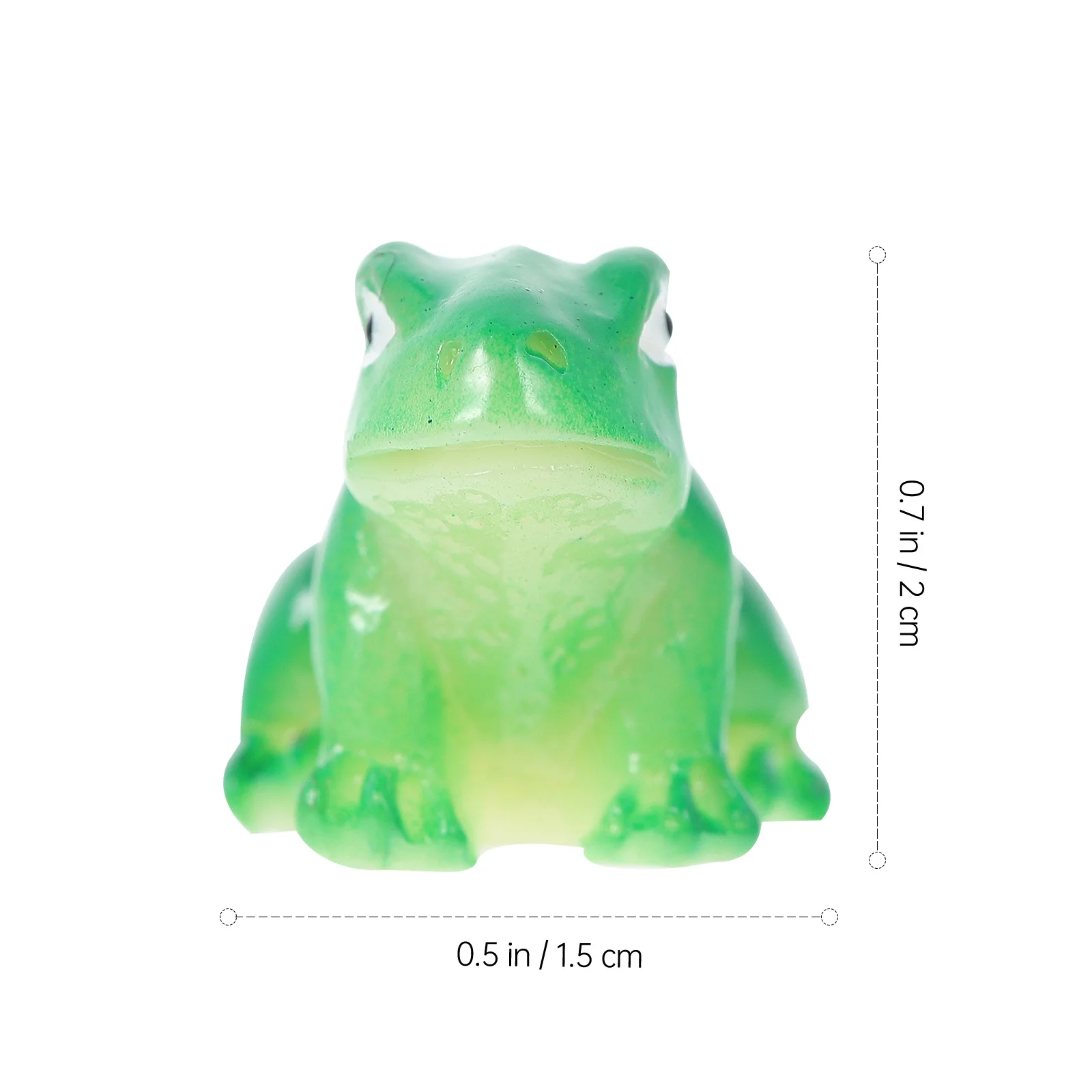 

15pcs Frog Resin Ornament Mini Decorative Frogs For Garden Micro Landscape Adorable Pet Accessory