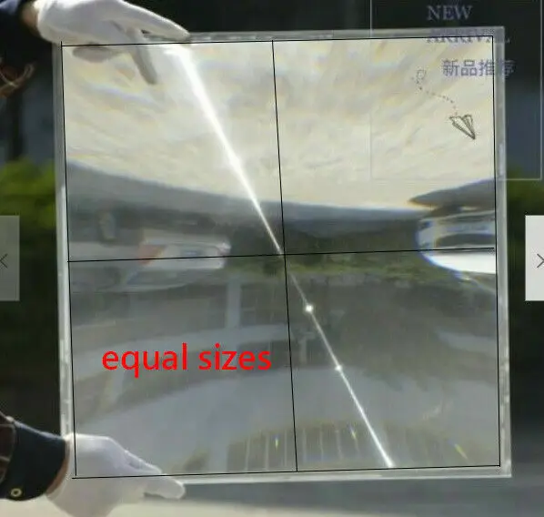 1pc 500X500mm Fresnel Lens Focal Length 600mm Optical PMMA Projector Solar Condensor