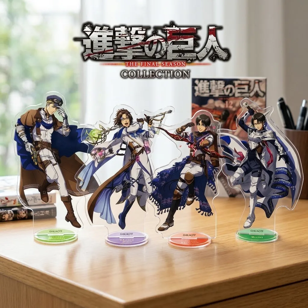 2026 Attack on Titan Acrylic Standing Eren Mikasa Levi Erwin Anime Action Figures Wolf Titan 16cm Model Toys Decor Toys For Kid
