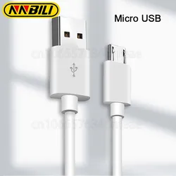 NNBILI 마이크로 USB 케이블, 레드미 7 노트 5 휴대폰용 고속 충전, 삼성 S6 S7 용, 1m, 2A