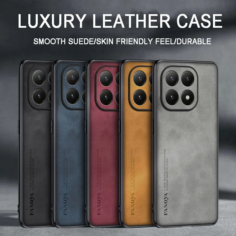 Schützende Handy-Lederhülle für Xiaomi 15T Pro Stoßfeste Hülle Skin Cover 13 lite 14 13T 14T Handy Xiaomi 17 Pro Max 17 Ultra