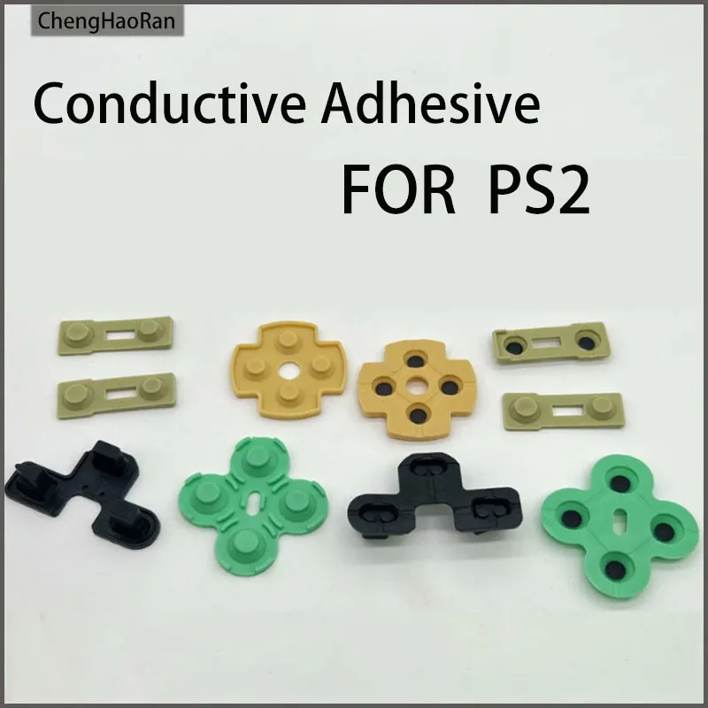 

ChengHaoRan 2SETS For PS2 Special Repair Kit Accessory Conductive Rubber Handle Button Rubber Soft Rubber Pad