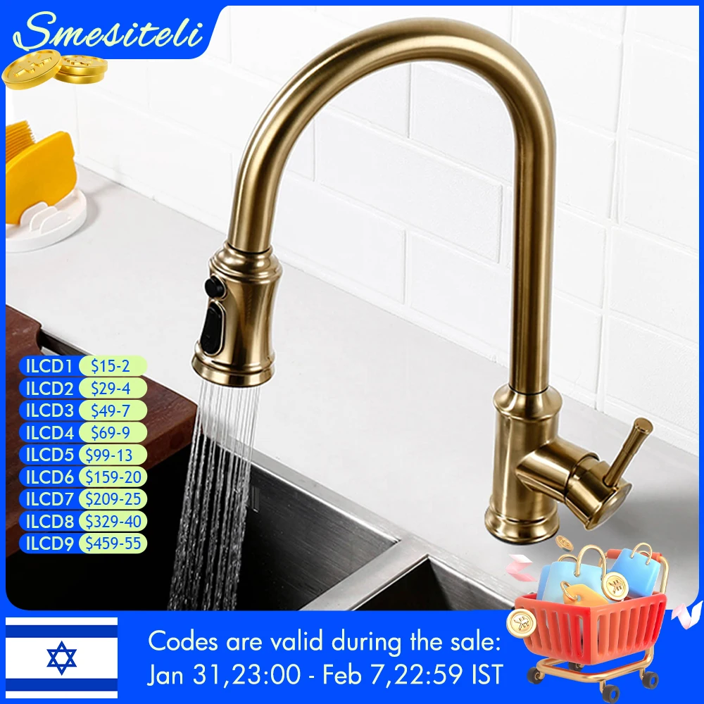 

Сенсорный датчик кухонный кран умный контроль смеситель кран выдвижной опрыскиватель с одной ручкой Горячая Холодная палуба крепление водопроводный кран