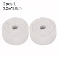 2pcs white L