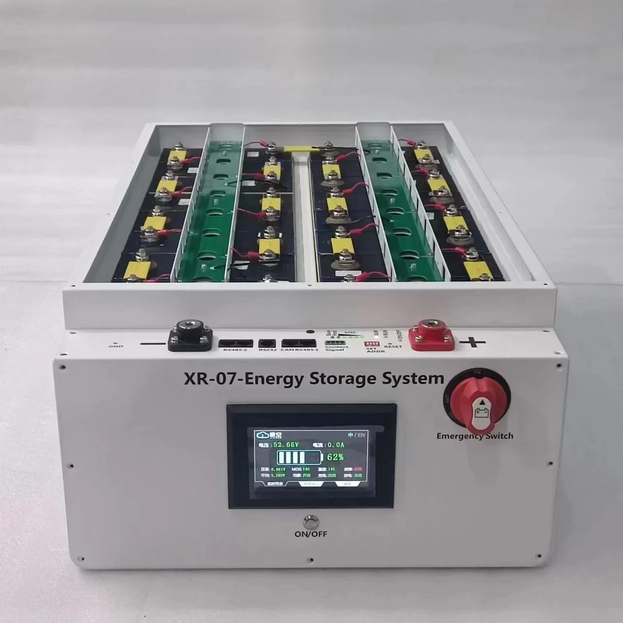 XR07-48V280AH Power กล่อง LiFePO4 แบตเตอรี่พลังงานแสงอาทิตย์ Home Energy Storage 16S 51.2v ชุด DIY สําหรับ JK BMS EVE CATL 280 302AH