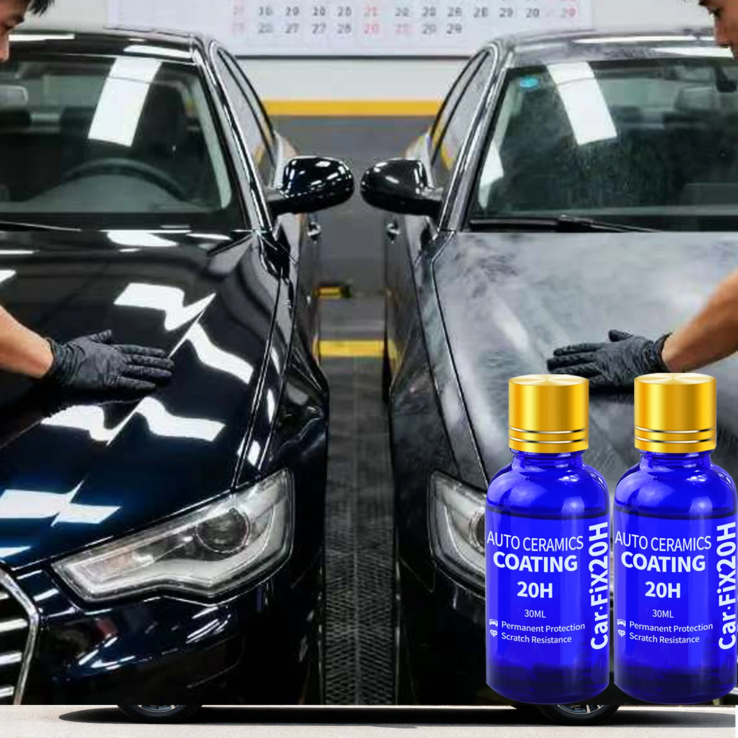 قطعتان من السيراميك 20H لتلميع - مراجعة Car Wax Ceramic Coating وسعره