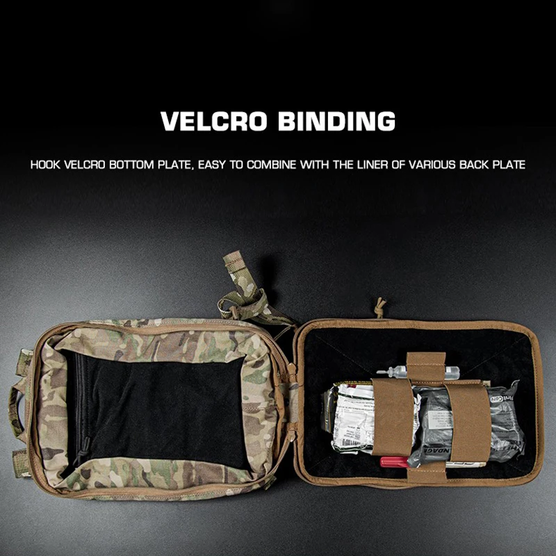 Tactical Medical Bag Insert Modular Organizer Medic Pouch Insert Panel with Hook Back Tactical Bandage Tourniquet Fixing Holder - Image 6