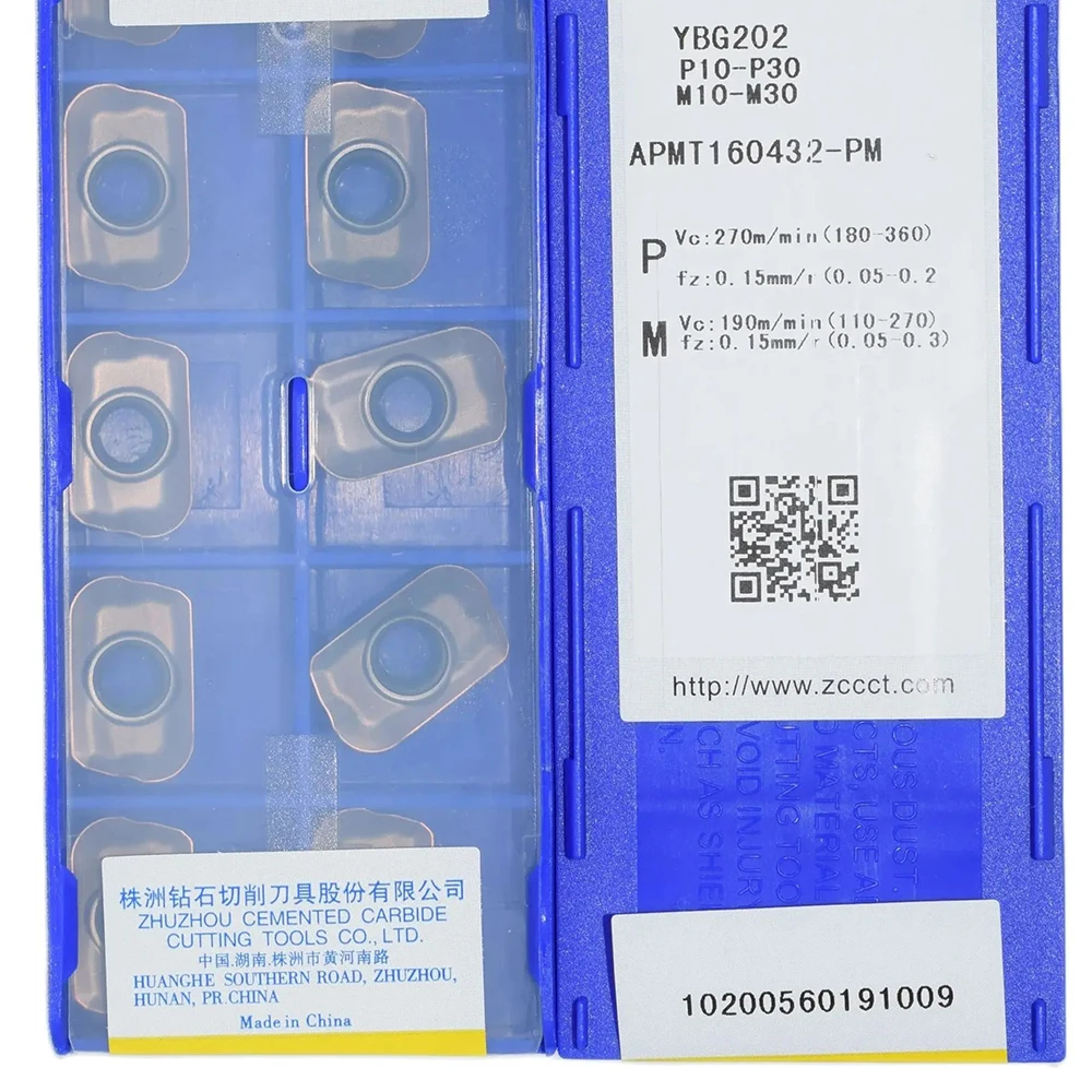 ZCC-CNC超硬切削工具,鋼用超硬インサート,ステンレス鋼,apmt160432 pm,アクセサリーg202,160432 pm,10ピース/箱