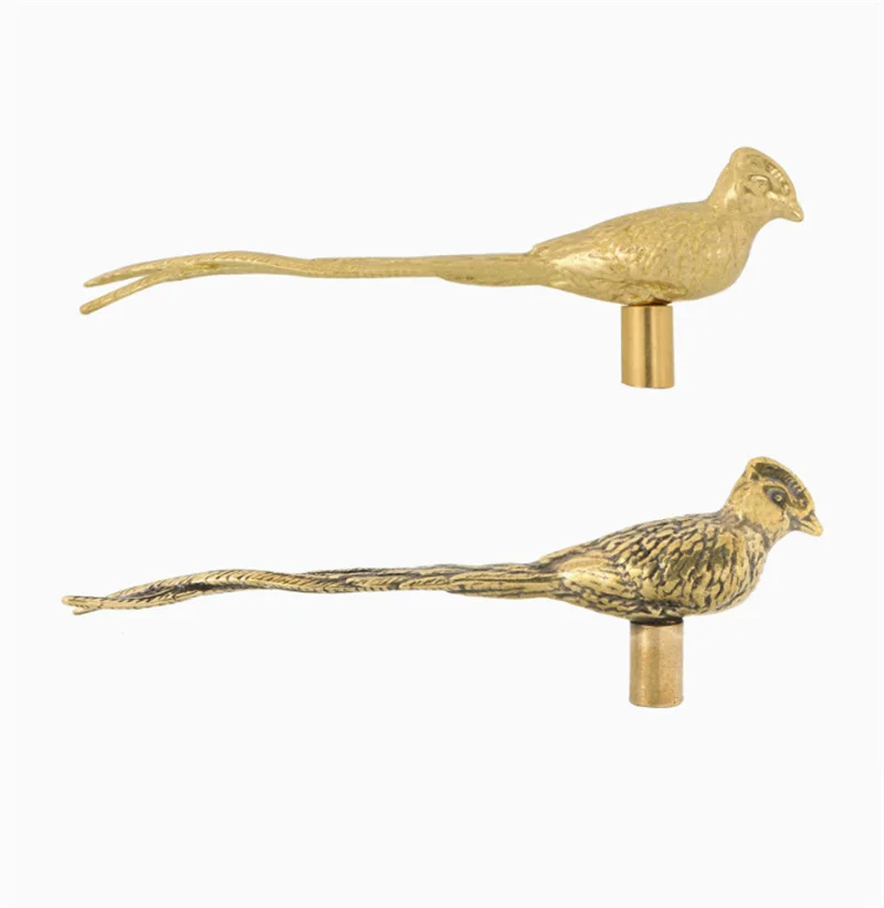 

Longtail Bird Мебельная ручка Дверные ручки Латунные ручки с животными для кухни Винный шкаф Дверные ручки для ящика шкафа HomeDiy