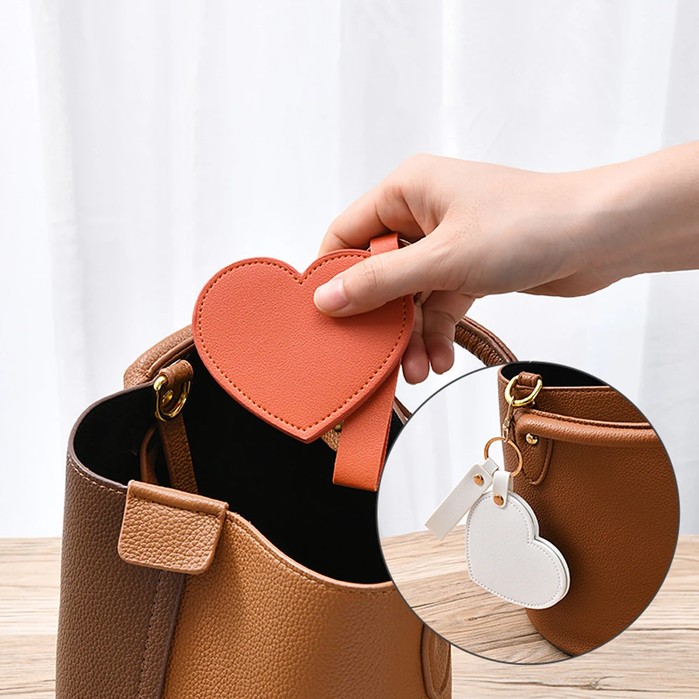 Sleutelhanger Spiegel Stijlvolle Cosmetische Spiegel Hart Spiegel Creatief Voor Vrouwen Zakcadeau