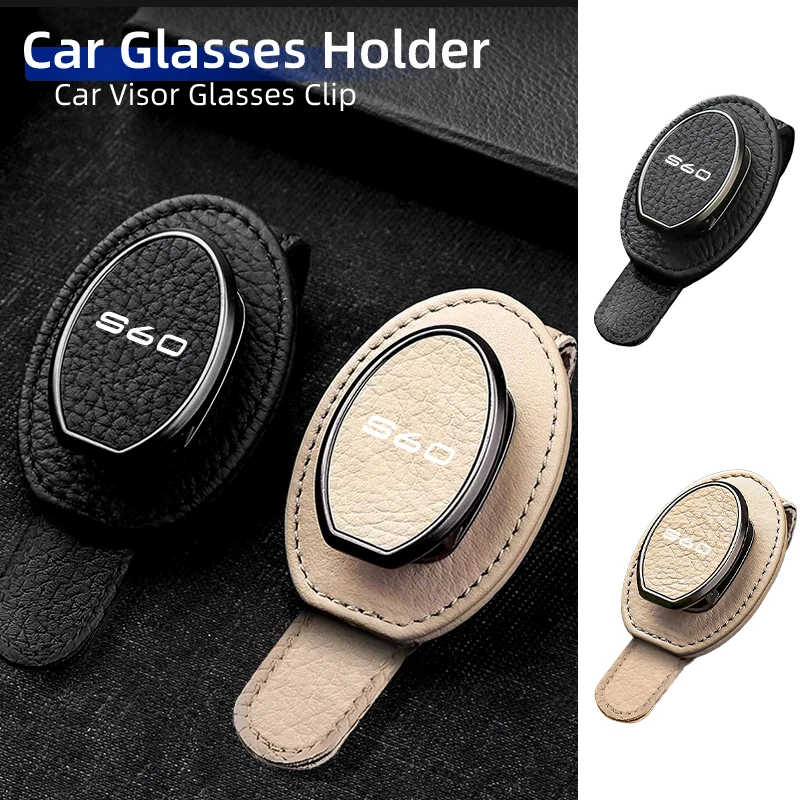 سيارة النظارات الشمسية كليب الشمس قناع نظارات حامل بطاقة تخزين حامل لفولفو S60 XC60 XC90 S60 V40 V50 V60 XC40 V70 V90 S90 S80 C30