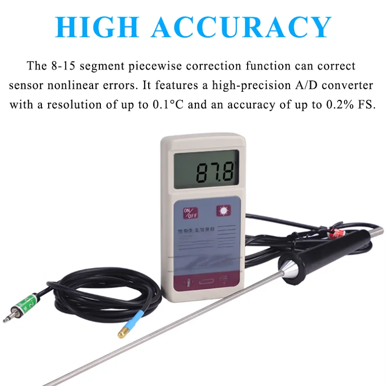 JDC-2 Concrete Embedded Asphalt Electronic Thermometer -30C to 150C Range IP55 Protection Standard Accuracy 1 Year Warranty