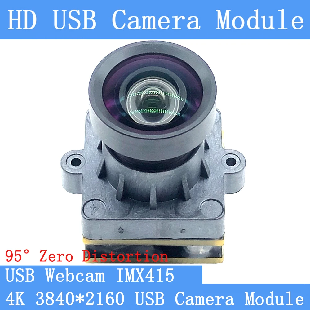 4K USB-Webcam MJPEG 30fps 3840x2160 IMX415 95 °   Keine Verzerrung 20 mm * 20 mm Mini-UVC-AF-Autofokus-USB-Kameramodul 25 mm 16-mm-Objektiv