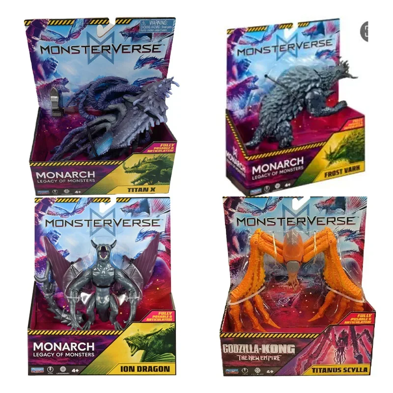 Playmates MonsterVerse Monarch Legacy of Monsters Ion Dragon Posable Articulated Monster Action Figure Gifts Collect Ornament