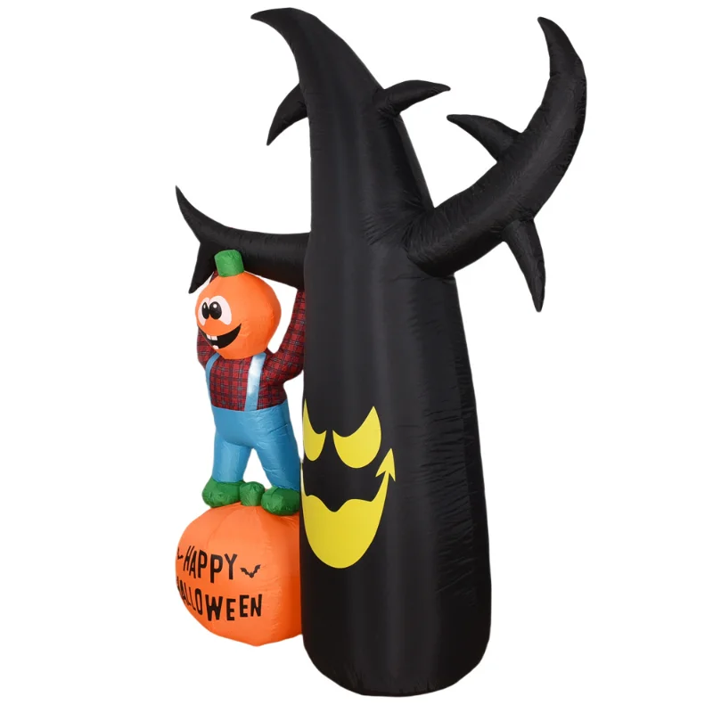 

Halloween Inflatable Ghost Tree Pumpkin Man LED Glowing Air Model Outdoor Yard Holiday Party Decoration