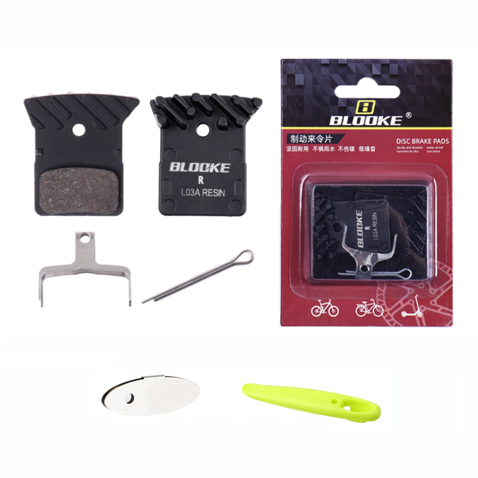 

Дисковые тормозные колодки с регулятором диска, 1 пара, 36,6x34 мм, черные узкие детали для велосипеда ICE Disc L05A, дисковые тормоза с плоским креплением из смолы