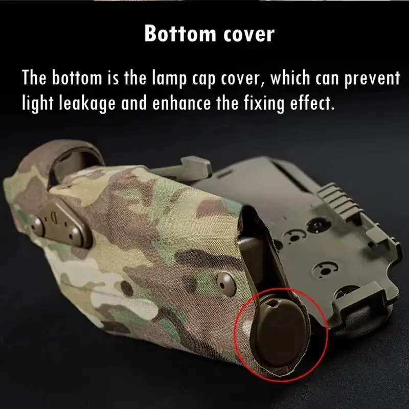 

Tactical Holster for Glock 17 Gen4 G19 with X300 X300U Flashlight Quick Locking System Shooting Hunting Pistol Holsters Multicam