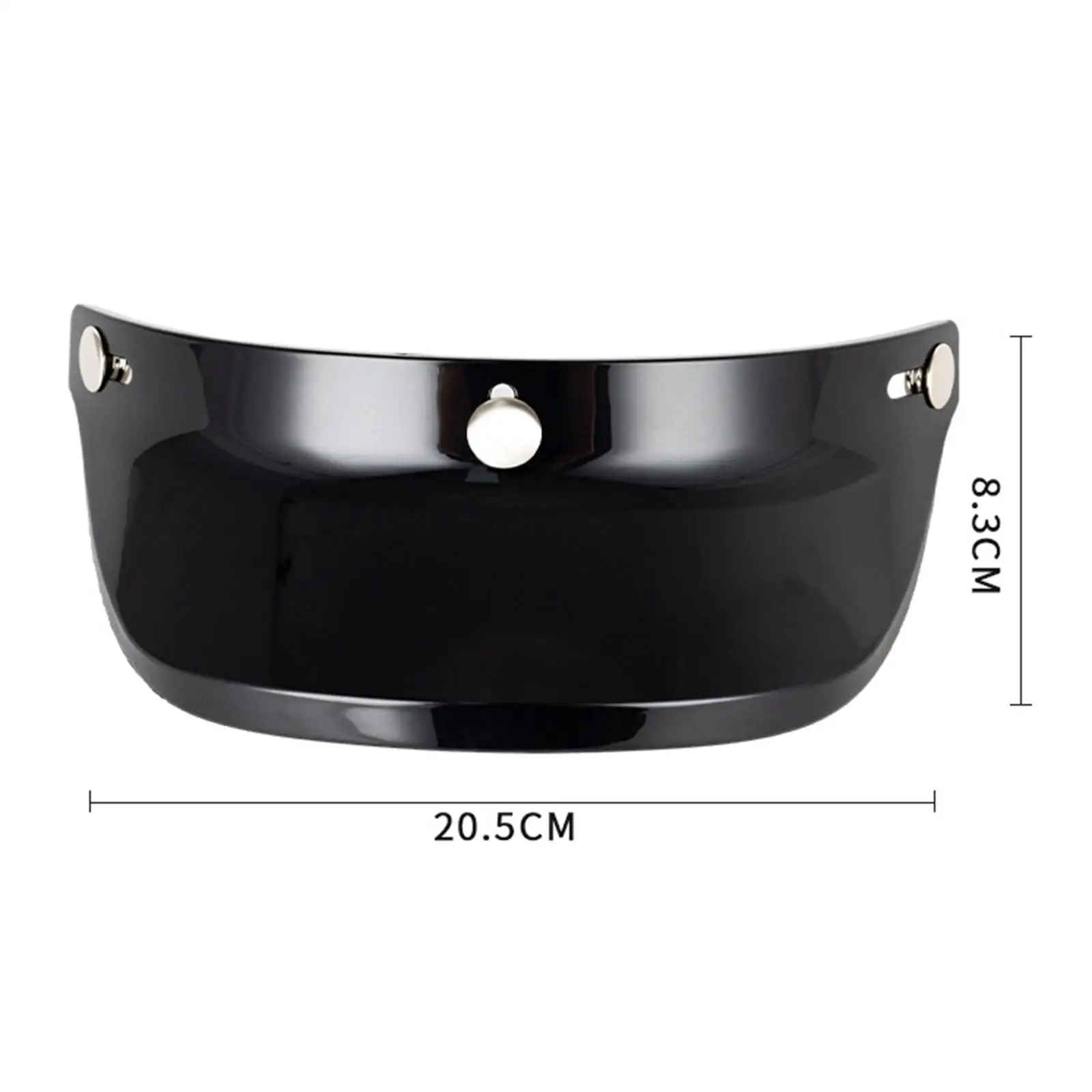 3/4 오픈 페이스 헬멧용 헬멧 피크 쉴드 3 스냅 교체 부품