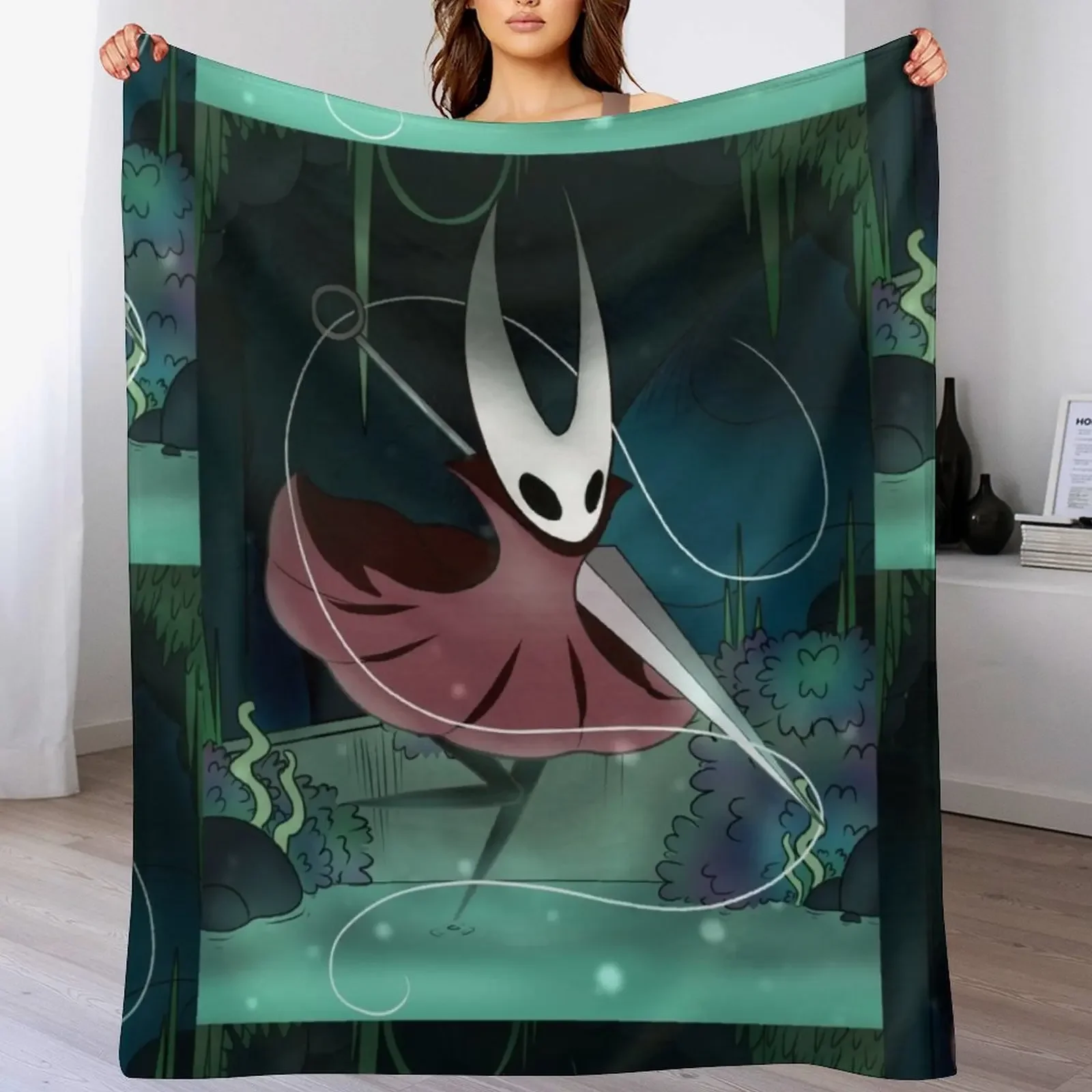 

Hornet - Hollow Knight Throw Blanket Thin Soft Blanket for Summer Night Sleeping