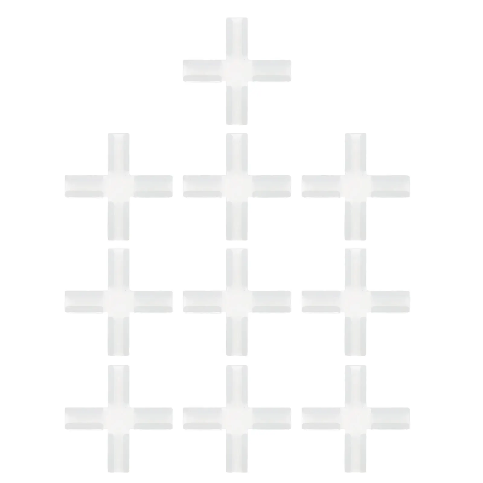 

10Pcs Cross Shape Plastic Fixed Clamps Practical Carton Fixing Clips Easy Install Desktop Divider Isolation Clips for Home