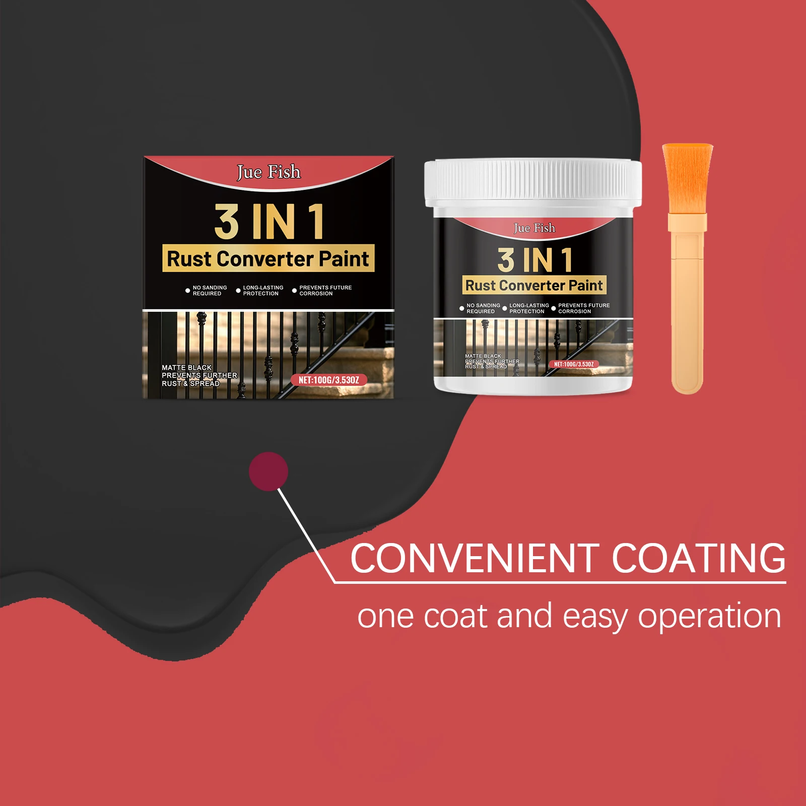 Anti-Rust Primer Black Water-Based Metal Wheel Primer Waterproof Deep-Penetrating And Corrosion-Resistant Primer