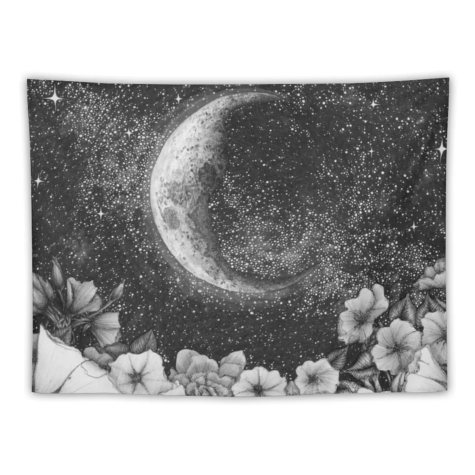 

Moonlight in the Garden Tapestry Decorations For Room Bedrooms Decorations Room Decor Korean Style Wall Deco Tapestry