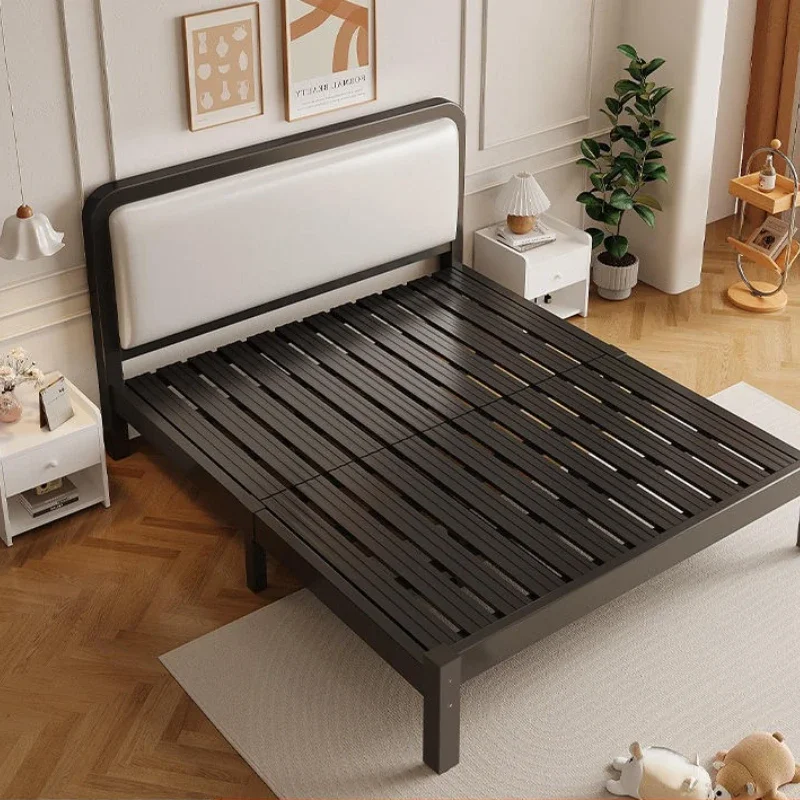 

Soft package European modern simple and economical double children's iron bed reinforcement