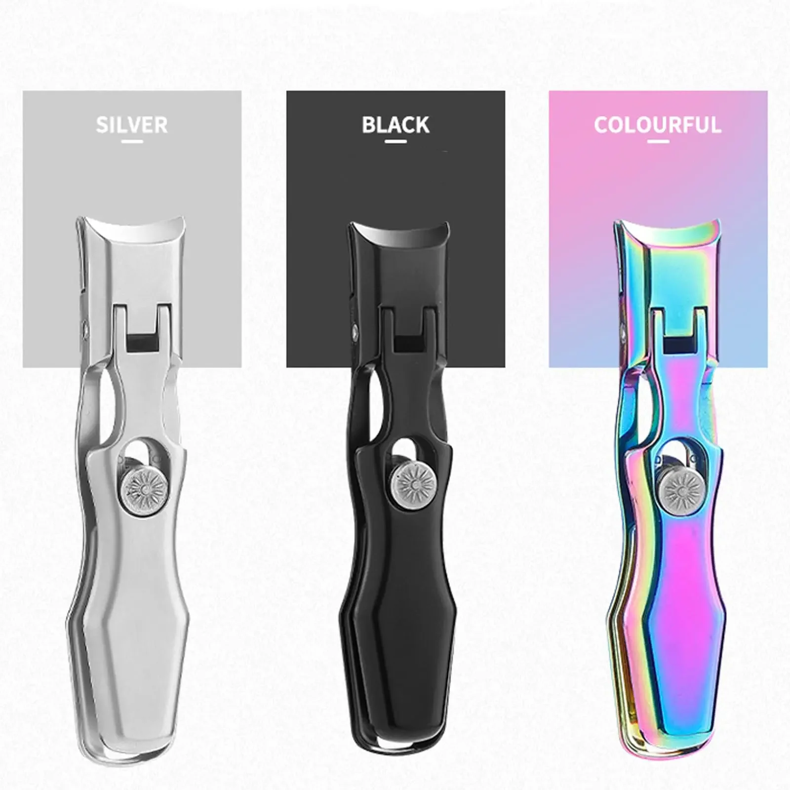 

Nail Clipper, Ultra Sharp Wide Jaw Opening Thick Nails Cutter, Stainless Steel Professional Fingernail & Toenail Clippers