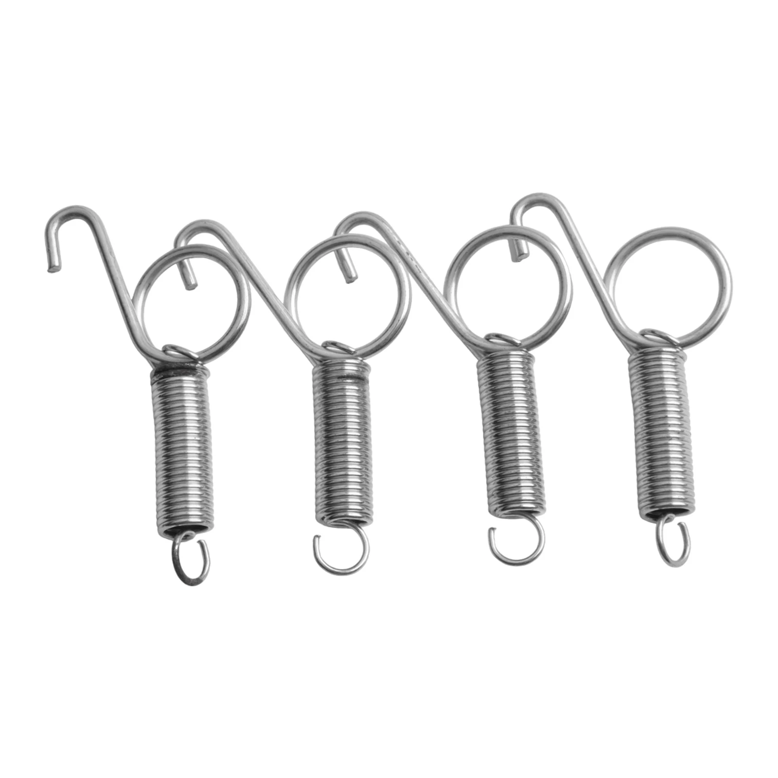 4pcs 7.5cm Rabbit Cage Door Spring Hooks, Easy To Use Cage Door Locks Pet Chicken Pigeon Cage Door Spring Hook Trough Hooks