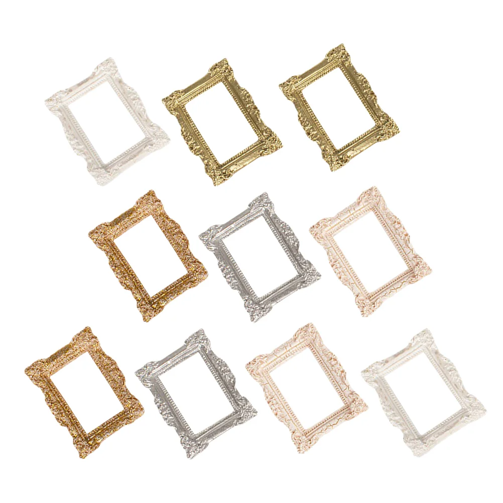 10 Pcs Accessories Small Frames Picture Decoration Mini Photo Retro Decorate