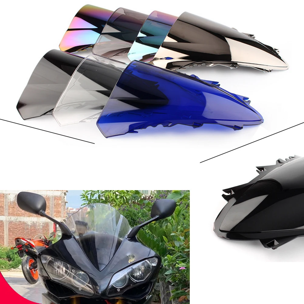 Motorcycle Windscreen Covers Screen Motorbikes Deflector Windshield For Yamaha YZF 1000 R1 2007 2008 YZFR1 07 08