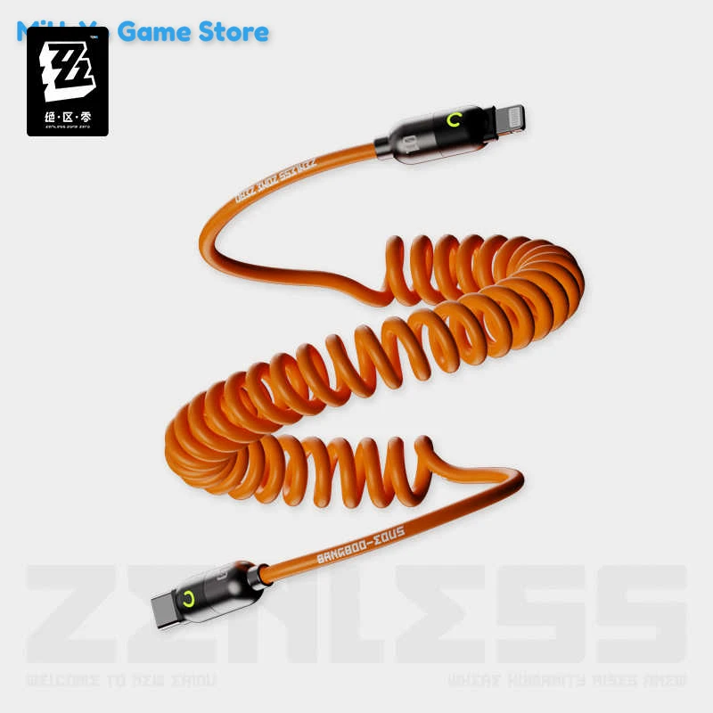 Kabel do transmisji danych ZZZ Genuine Bangboo Zenless Zone Zero Oficjalny Oryginalny Seria Tematyczna Wiosenna Szybkie Ładowanie Prezent Urodzinowy
