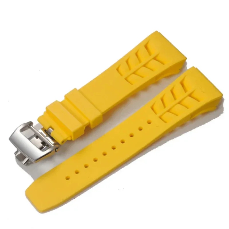 

Original Quality Soft Colorful Waterproof Natural Rubber Watchband For Richard Mille Watch Strap Bracelet Raw Ear Type 25mm*20m